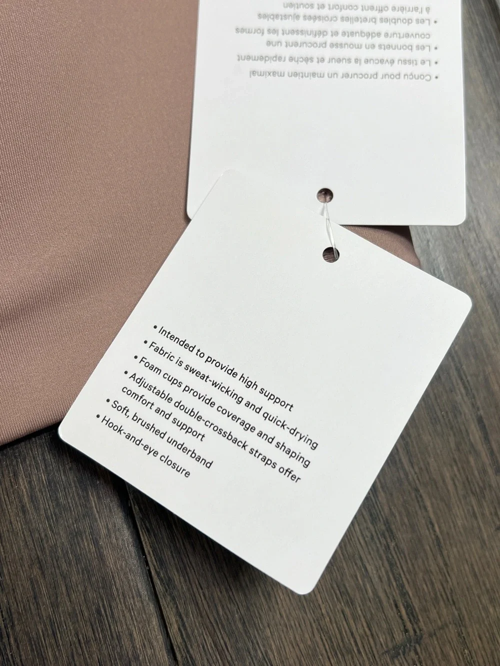Lululemon NWT Energy Bra *High Support, B–DDD Cups Ashen Rose